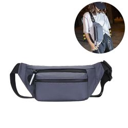 Kvinders Fanny Pack Mænds Fanny Pack Banana Bag grå