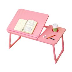 Gemdeck Laptop Bed Desk bordbakke stativ med kopholder Pink