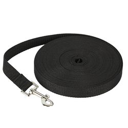 Nylon Pet Hund Bly Snor, 2cm * 10 meter sort farve