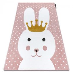 RugsX Tæppe PETIT BUNNY kanin pink 200x290 cm