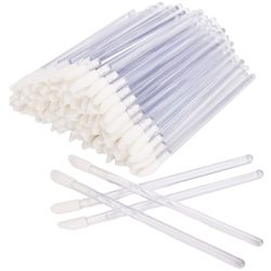 100 stk Engangs læbebørster fyldes op Pensel Læbestift Læbestift Wands Applikator Tool Makeup Beauty Tool Kits