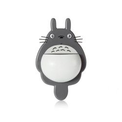 Multifunktionel tandbørsteholder Tegneserie Totoro Stærk sucker vægbeslag Spisepinde Holder Badeværelse Sugearrangør Tilbehør