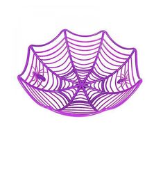 Handuo Halloween Spider Web og kranier kurv lilla