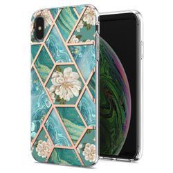 Gangxun Etui til Iphone Xs Max marmorkofanger Strålende design Stødsikker fleksibel - Grøn