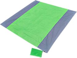 Mikasa Strand tæppe picnic tæppe 79 x 83 inches foldbar grøn