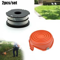 Til Black & Decker String Trimmer Strimmer Orange Cover Cap + Spole og Line Plæneklipper Dele Spole Udskiftning