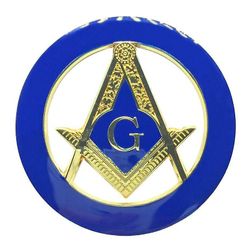 Bricks Masons Kompas &kvadrat g bil emblem (blå / sort)
