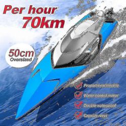 S2 Rc Vene 70 km/h Ammattimainen kaukosäädin Nopea kilpa Pikavene Kestävyys 20 minuuttia Lasten lahjat Lelut pojille-xdd Vihreä 1 battery