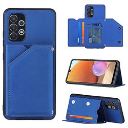 Gangxun Sag til Samsung Galaxy A32 4g Vintage Cuir Cover Læderetui Kofanger - Bleu