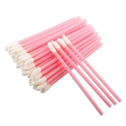 Mikasa 200 sæt læbebørster, engangs makeup værktøjer Pink