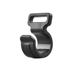 Muoviset C-pidikkeet Teltan koukkutuki Kiinteä retkeilyvaunun tanko Ulkoteltan tarvikkeet musta 11*20*6mm