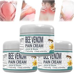 Bee Venom Pain And Bone Healing Cream, Bee Venom Pain Cream, New Zealand Bee Venom Cream, Bee Venom Gel Joint og Bone Therapy 3stk