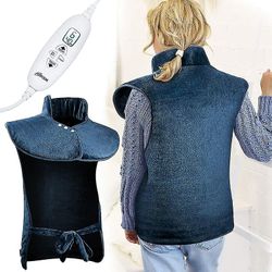 Sähkölämmitystyyny selälle, hartioille ja niskalle automaattisella sammutuksella lämmitystyyny 60x100cm 10 lämpötilatasot 9 ajastimen asetukset kon...