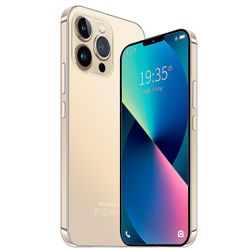 Smartphone 2022 Mobiltelefonen I13 Pro Max 7,5 tum dubbel dubbel standby Guld