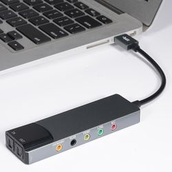 USB-äänikortti 7.1 5.1-kanavainen ulkoinen äänikortti SPDIF optinen prof erälle B7