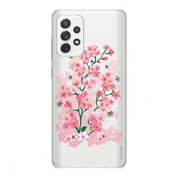 Crazy Kase Cover Til Samsung Galaxy A72 Soft Silicone 1 Mm, Kirsebærblomster