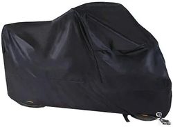 Motorcykel cover, vandtæt motorcykel presenning udendørs støvtæt presenning med nøglehul 245x105x125cm