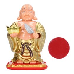 Maitreya Buddha Ornament Swing Aurinkoenergia Valon induktio Keskikokoinen kodin sisustus toimistoautoihin kuten kuvassa näkyy