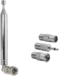 75 ohmin teleskooppinen Dab-radio-antenni Hifi Av -vastaanottimen minijärjestelmälle, Fm