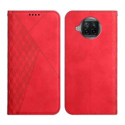 Yhteensopiva Xiaomi Mi 10t Lite Case Premium Kansi Magneettinen Nahka Folio Etui Coque - Punainen