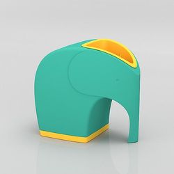 Jasoup Med Pen Papir Multifunktions elefant Design Tissue Holder Facial Box Cover For Grøn