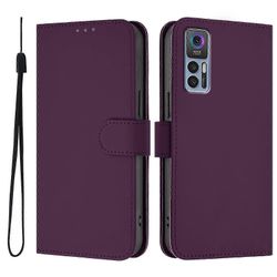 Yksivärinen PU-kotelo TCL 30 4G / 30 5G / 30+: lle Violet