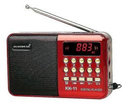 K11 Fm ladattava miniradio kannettava digitaalinen fm SD-kortti mp3-soitin USB-kaiutin