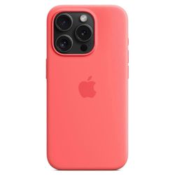 IPhone 15 Pro Max -kotelolle silikonimagneettinen puhelimen kansi, joka on yhteensopiva MagSafe-Orangen kanssa Punainen