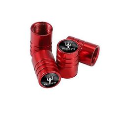 4 kpl auton renkaiden ilmakannattimien korkkeja, metallisia pölysuojasuojia Maserati Ghibli MC20 GranTurismo GranCabrio Quattroporte Levante Coupe ...