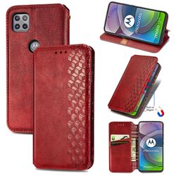 Gangxun Sag for Motorola Moto G 5g Flip Cover Tegnebog Flip Cover Tegnebog Magnetisk Beskyttende Handytasche sag Etui - Rød