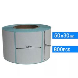 Boeyaa Flere specifikationer Termisk udskrivningspapir til termisk printer stregkode klistermærker etiketter klæbende termisk 50x30mm 800Pcs