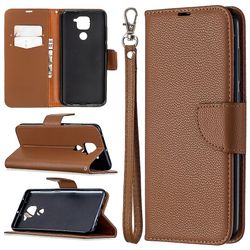 Gangxun Flip taske til Xiaomi Redmi Note 9 Brown