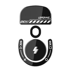 Lasiset Hiiriluistimet GPW4 GPROX SUPERLIGHT 2 DEX Hiiren Jalat Pyöristetyillä Reunoilla Tarra Musta