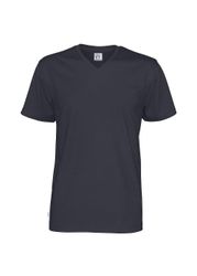 Herre Cottover Mens V-Neck T-skjorte 141022 Marinen L
