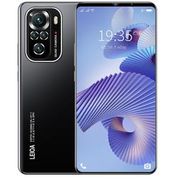 2024 Ny mobiltelefon 5.5 tommer Android-smartphone, 16GB + 512GB, Android12, HD-skærm sort