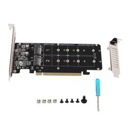 PCIE X16 - M.2 M KEY -laajennuskortti NVMEx4 SSD 2U -palvelimen RAID-ryhmän laajennuskortti LED-merkkivalolla