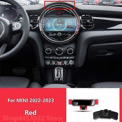 Mini Cooper S F54 R60 F60 F55 F56 F57 auton matkapuhelimen pidike 360 asteen kierto erityiset kiinnikkeen kiinnitystarvikkeet Punainen22-23