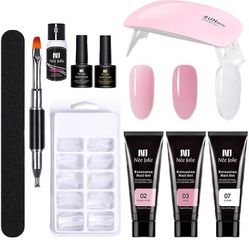Mikasa Akryl Poly Extension Nail Gel Set Nail Extension Få indstillet Polygel Kit Nail Enhancement Gel Kit 2