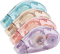 Liimarulla, 4-pakkaus kaksipuolinen teippiannostelija, scrapbooking-tarvikkeet, liimateippirulla koulun kotitoimiston askarteluun, kortit, päiväkir...