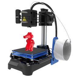 Mini 3D-tulostin aloittelijoille FDM-tekniikka 3D-tulostuskoneen tuki 1,75 mmPLA filamentit Helppo asennus ja toiminnot musta