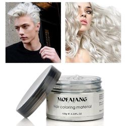 Midlertidigt hår Cor voks Engangs hår Coring Creme Mudder Naturlig hår Styling Ler Farvestof blå