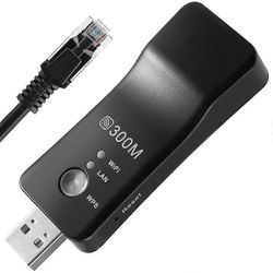 USB TV WiFi Dongle sovitin 300Mbps universaali langaton vastaanotin RJ45 WPS Smart TV: lle