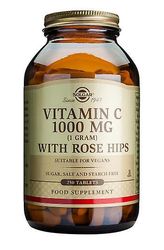 Solgar vitamiini C 1000 mg ruusun lonkat tabletit, 250