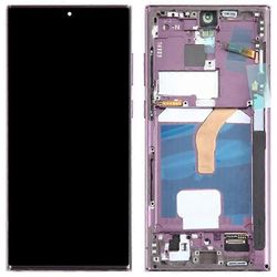 Yhteensopiva Samsung Galaxy S22 Ultra 5G S908 Grade C LCD-näytön ja digitointikokoonpanon + kehysosan (TFT) kanssa (ilman logoa) Violetti