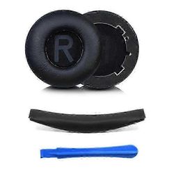 JBL Tune 600BTNC/660NC Proteiininahkaiset korvatyynyt päänauhalla ja sorkkaraudalla SZ Musta