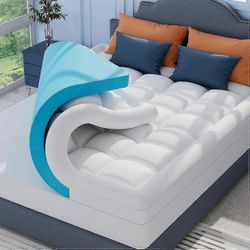 Memory Foam -sijauspatja pörröisellä tyynynpäällisellä, sijauspatjan sänky selkäkipujen lievittämiseen, OEKO-TEX & CertiPUR-US (200*200 CM) 2025