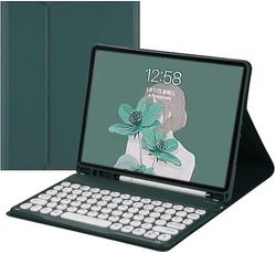 Galaxy Tab S6 Lite 2022/2020 tastaturetui med S Pen-holder, magnetisk aftagelig trådløs rundtaster tastaturetui til S6 Lite-model (sm-p610 / p613 / p6