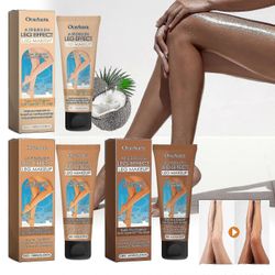 Leg Makeup Foundation, Leg Makeup Lotion, Full Coverage Body Foundation ja Concealer Makeup Vedenpitävä arpien, mustelmien peittämiseen Luonnolline...