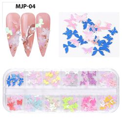 Handuo Nail Artchristmas Farve Blomst Butterfly Sæt, Nail Art Diy Håndværk Jewelry Sets4