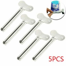 Besser 5 stk Metal Tube Tandpasta Squeezer Keys Roller Hair Dye Dispenser Tool 5 stk.